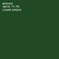 #204A23 - Lunar Green Color Image